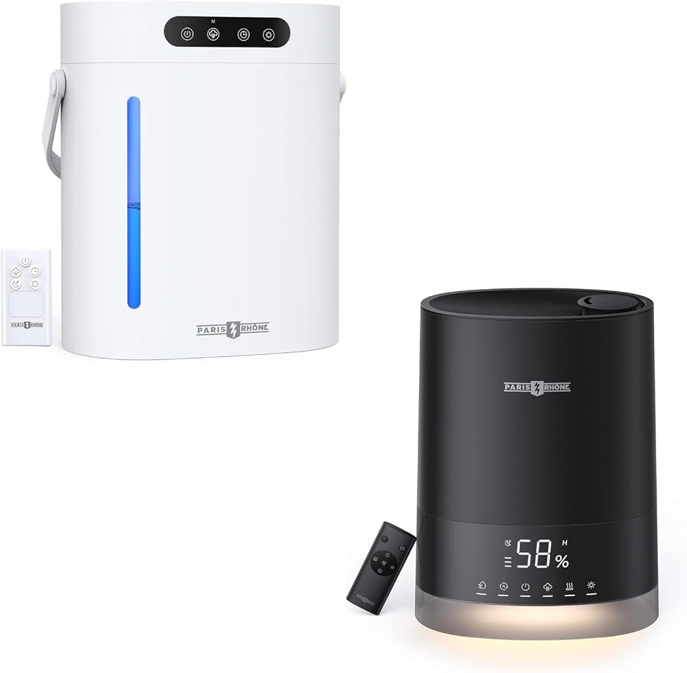Humidifiers for Large Room,PARIS RHÔNE 6L Ultrasonic Cool Mist Humidifiers for Home Bedroom