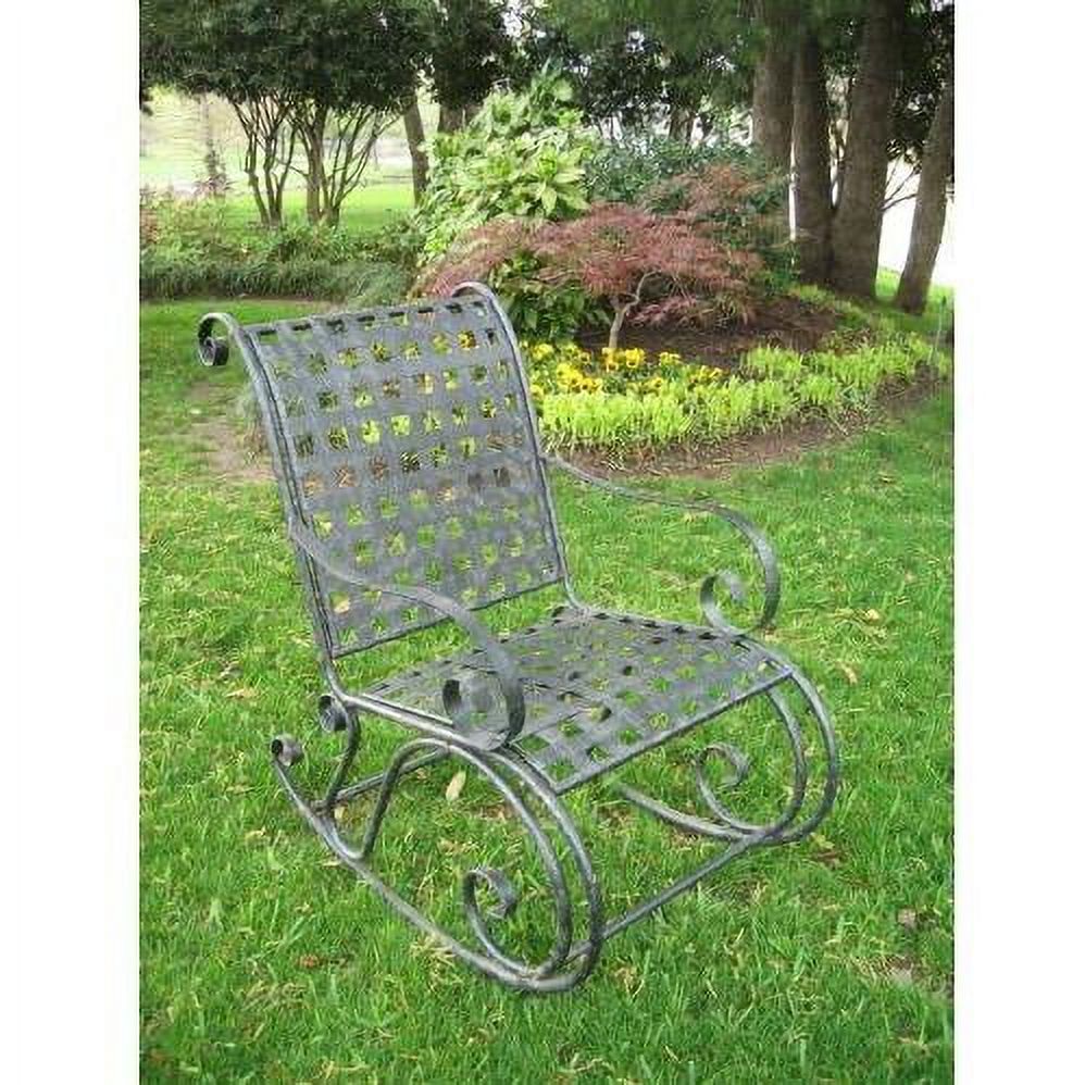 International Caravan Mandalay Wrought Iron Patio Rocker