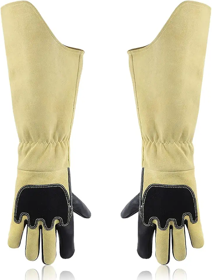 Split Cowhide Leather Garden Welding Working Goves for Welder Pair Gloves(20)