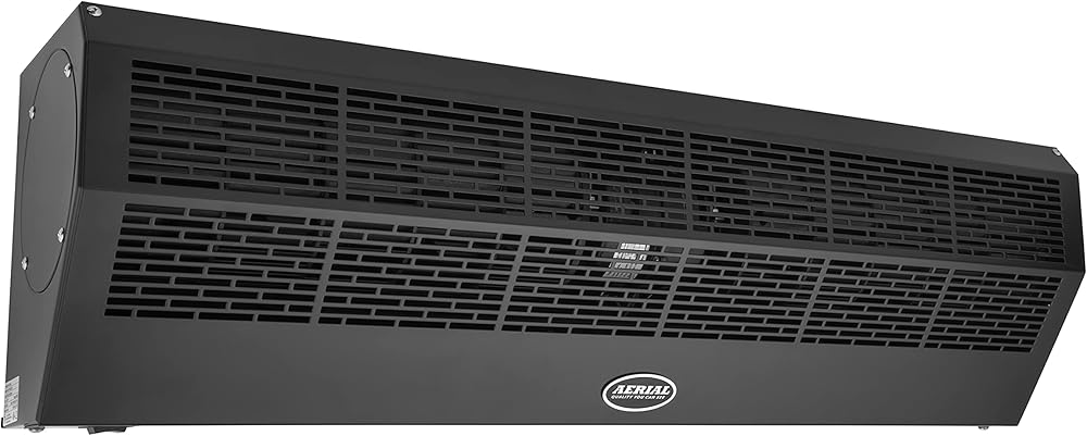 Wall Mounted Air Curtain Fan - Dark 36 Inch Air Door - UL Certified Heavy Duty - Commercial Super Power Indoor Over Door Fan with Door Magnetic Switch by Aerial Titan-1