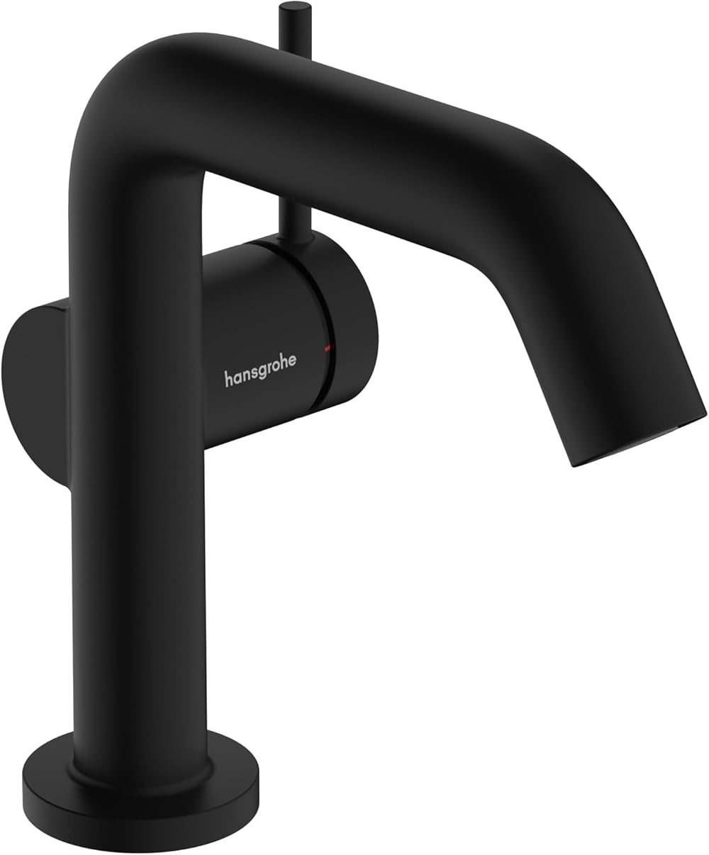 hansgrohe Tecturis S Modern 1-Handle 1-Hole 6-inch Tall Bathroom Sink Faucet in Matte Black, 73321671