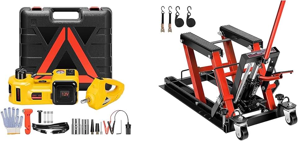 VIVOHOME Electric Car Jack 5 Ton 12V, 4 in 1 Hydraulic Floor Jack 6.1