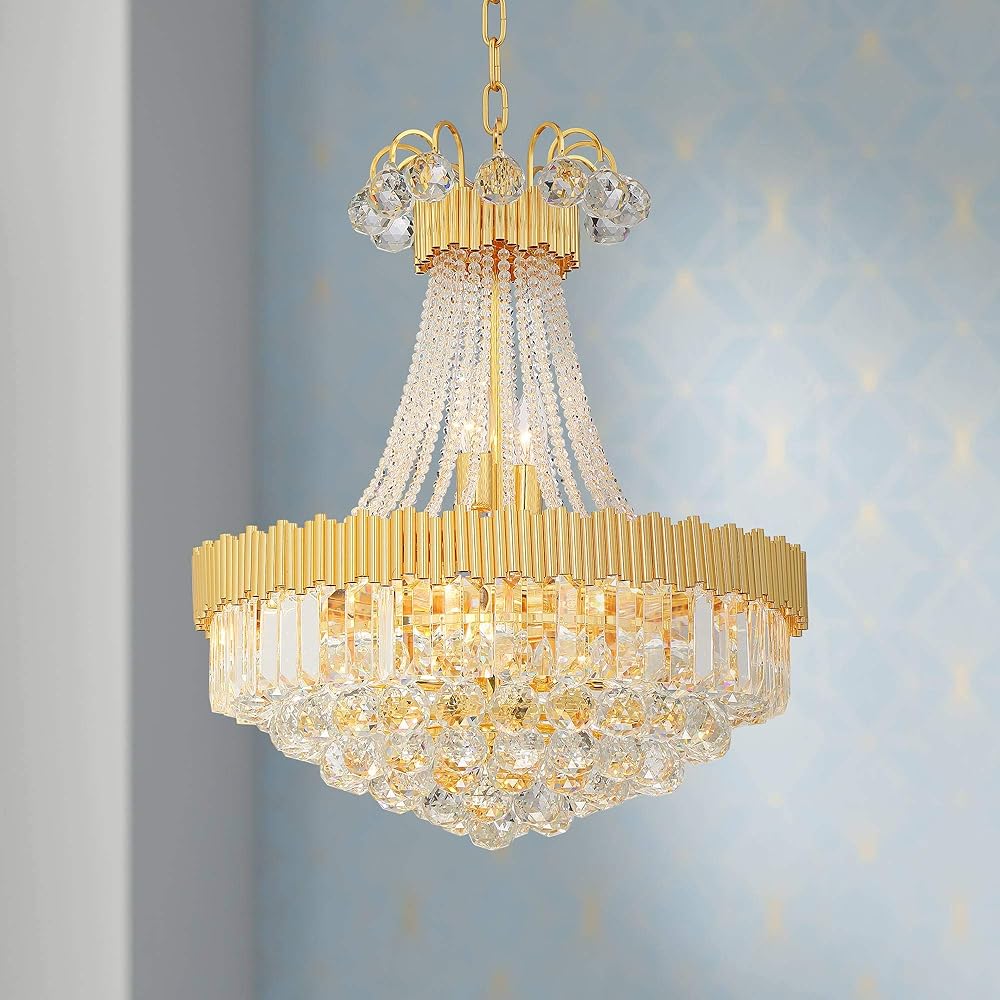 Vienna Full Spectrum Valentina Gold Chandelier Lighting 19 1/2