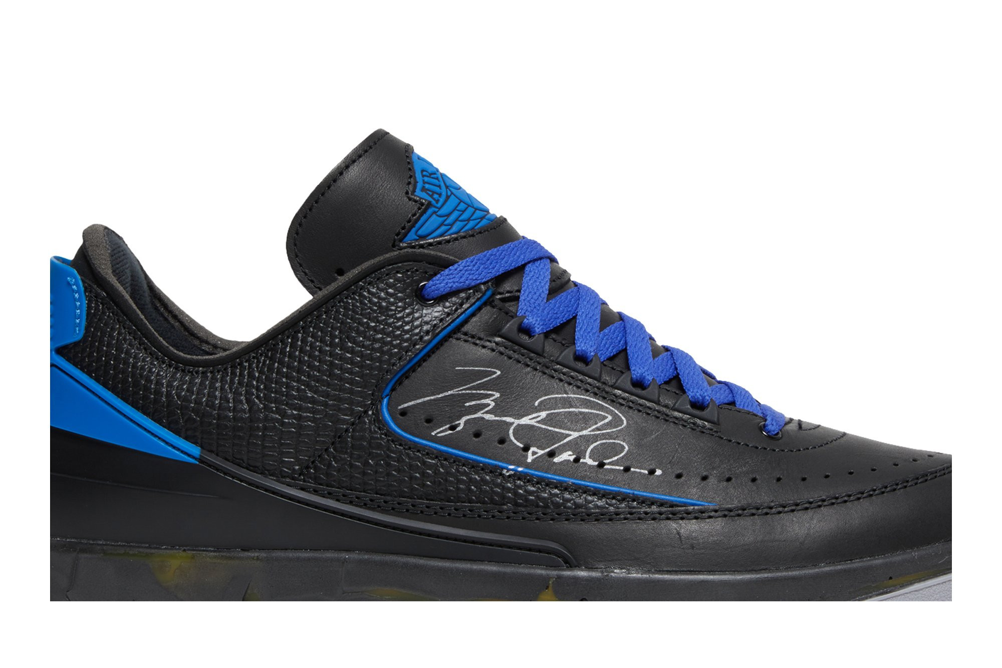 Off-White x Air Jordan 2 Retro Low SP 'Black Varsity Royal' DJ4375-004
