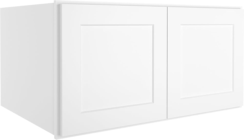 LOVMOR Wall-Mounted Storage Cabinet, Refrigerator Wall Kitchen Cabinet, Storage Cabinet for Kitchen, Bathroom, 24