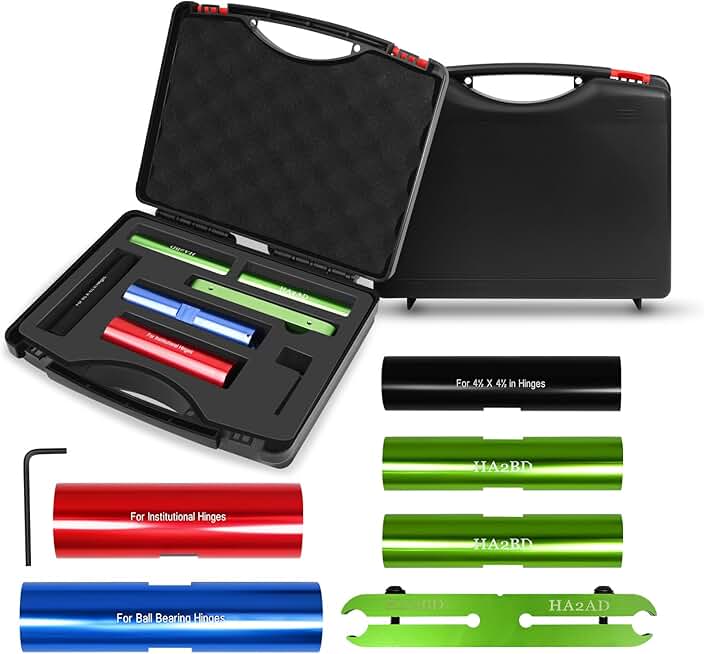 HA1234 (6-Piece Set) Fixed Hanging Door Adjustment Tool Set, HA1234 Door Hinge Adjustment Tool Set, Fixed Hanging Door Hinge Tool, Including HA1234 (6-Piece Set) and Instruction Manual