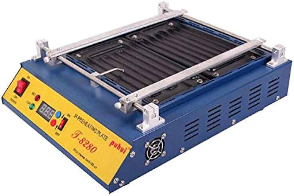 Soldering Occus T-8280 IR-Preheating Oven 110V 220V 1500W T8280 Preheat Plate 280 * 270mm Infrared Pre-heating Station FOR PCB SMD BGA - (Color: 220V)