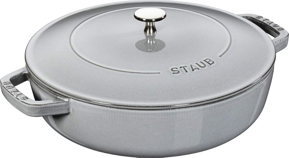STAUB Cast Iron Chistera, Graphite-Grey, 28 cm