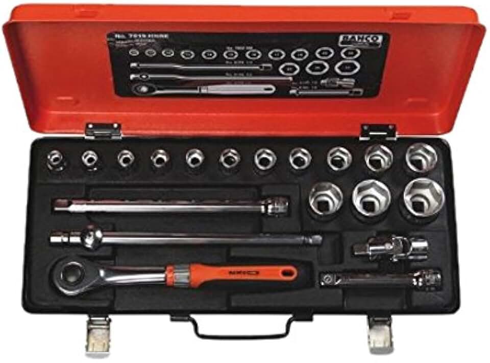 Bacho Bahco 7819HNRE Socket Set 1/2