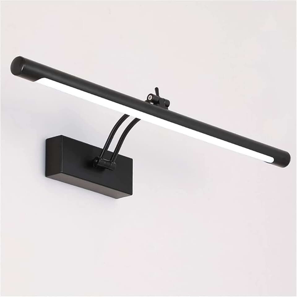 Wall Lamp Mirror Light Led Mirror Front Lights European Style Black Household Bathroom Mural Bathtub Waterproof Dressing Table Energy Saving Cabinet Lamp Bedside,/Three Color Light/55Cm