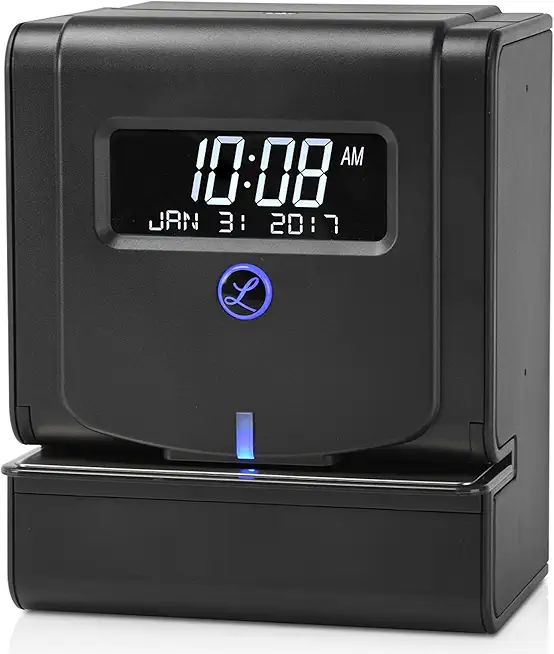 Lathem Heavy Duty Maintenance-Free Thermal Print Time Clock (2100HD), Black, 9.8