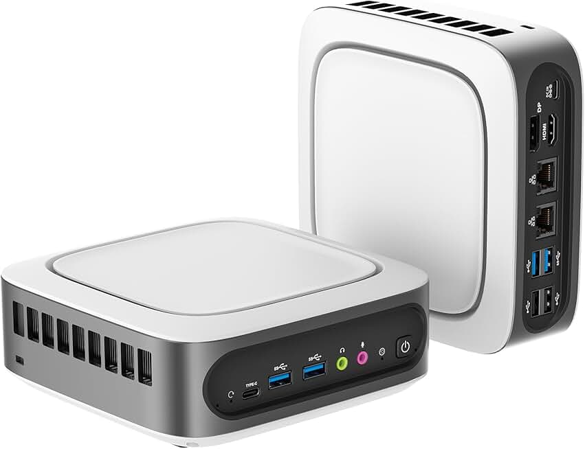 AWOW Mini PC Intel Core i9-11900H(4.9GHz, 8C/16T), 32GB DDR4 1TB M.2 NVMe SSD, Win 11 Pro Mini Desktop Computer 4K Triple Display, Dual 2.5g NIC, 4X USB3.2 Gen 2, WiFi6, BT5.2