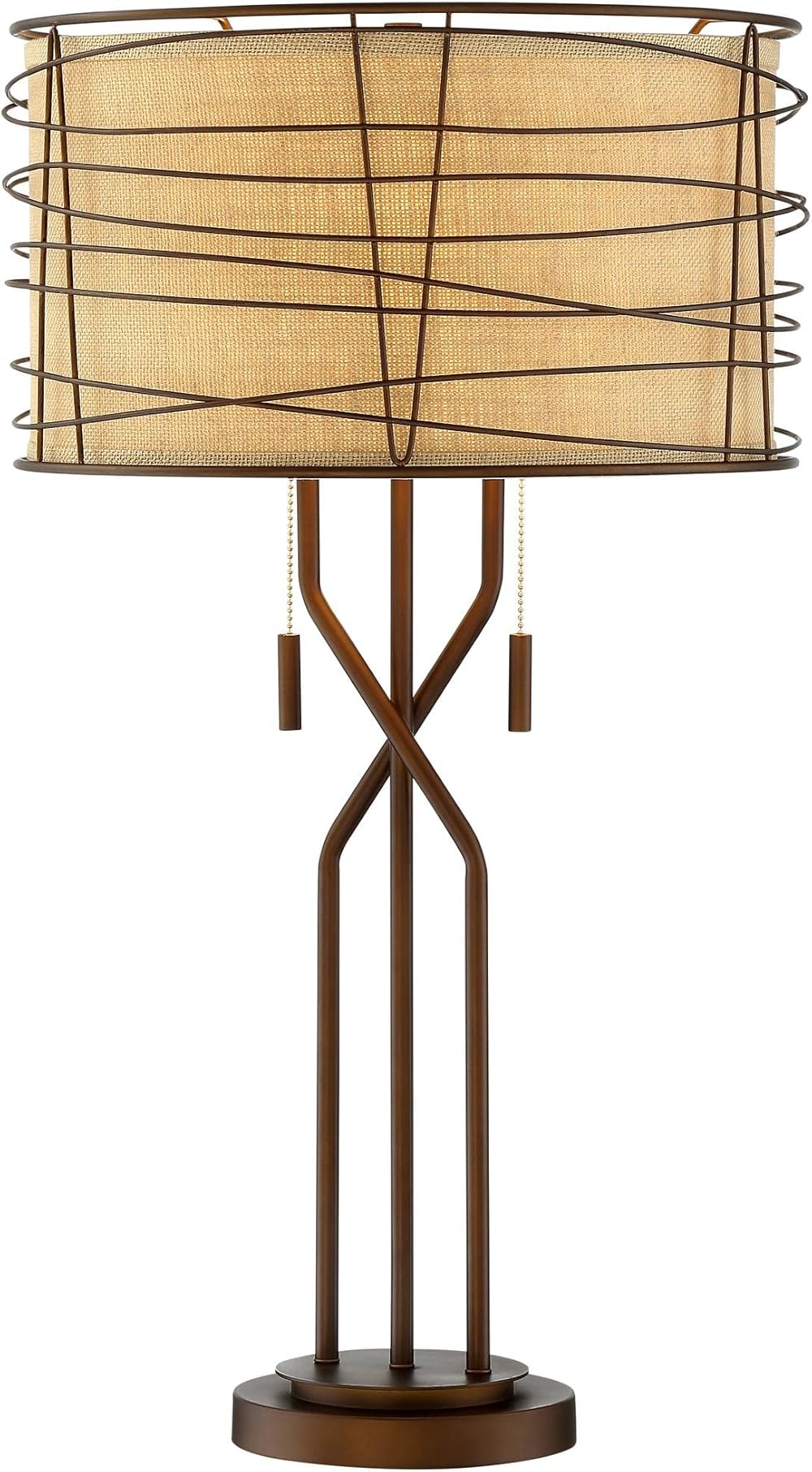 Franklin Iron Works Marlowe Rustic Industrial Table Lamp 28 3/4