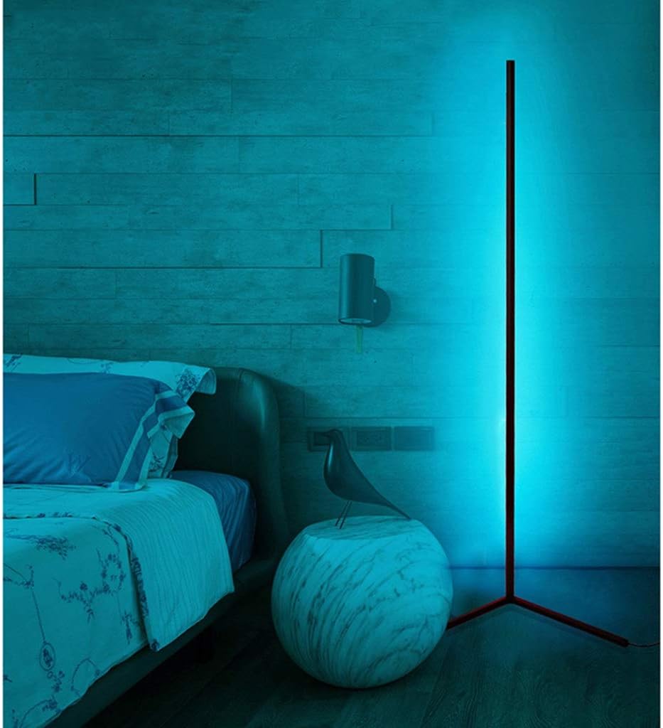 Corner Floor lamp RGB Color Corner Floor Lamp 20W LED Integrated Floor Lamp for Nordic Modern Homes Night Standing LED Floor Lamp