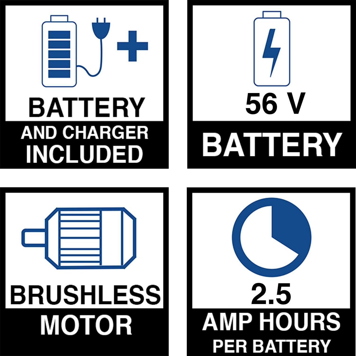 EGO POWER+ 56-volt 530-CFM 110-MPH Battery Handheld Leaf Blower 2.5 Ah (Battery and Charger Included)