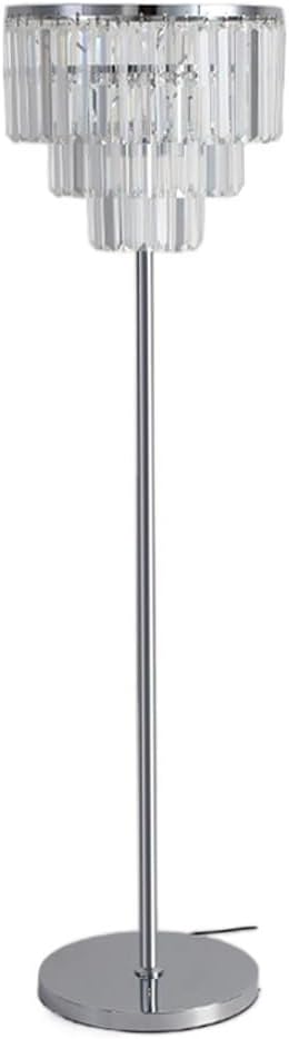 Crystal Floor Lamp Bedside Sofa Side Vertical Desk Lamp Living Room Bedroom Floor Lamp, 38*160cm