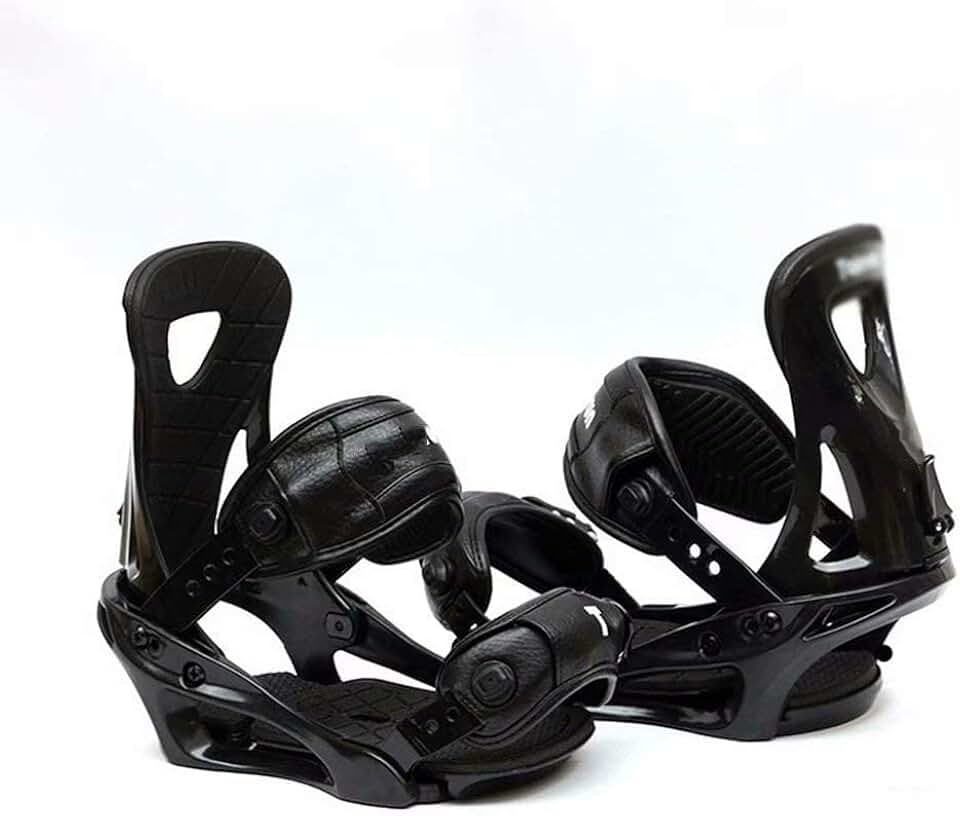 Outdoor Adjustable ski Shoes - Hiking Snowshoes Snow Shoes Ski Skates for Men and Women,Lightweight Snowshoes,Mini Ski Skates Ski Equipment（Black） (Color : Large)