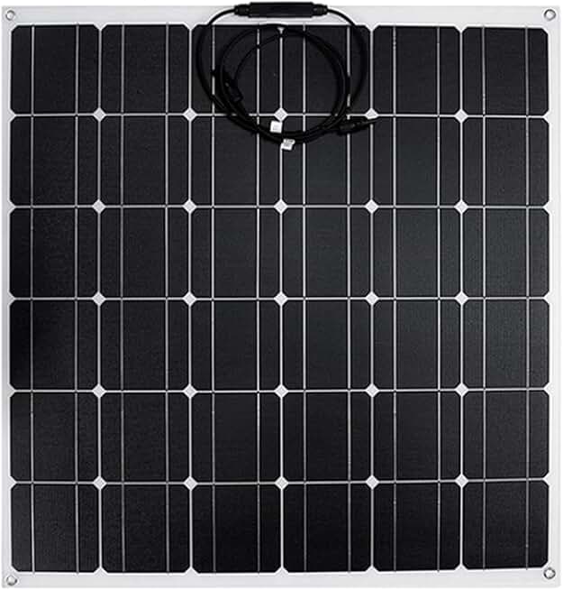 AIZYR 200W ETFE Solar Panel 12V Photovoltaic Home System Inverter Complete Kit Solar Cell Battery Charger for Car Boat Camping,40a