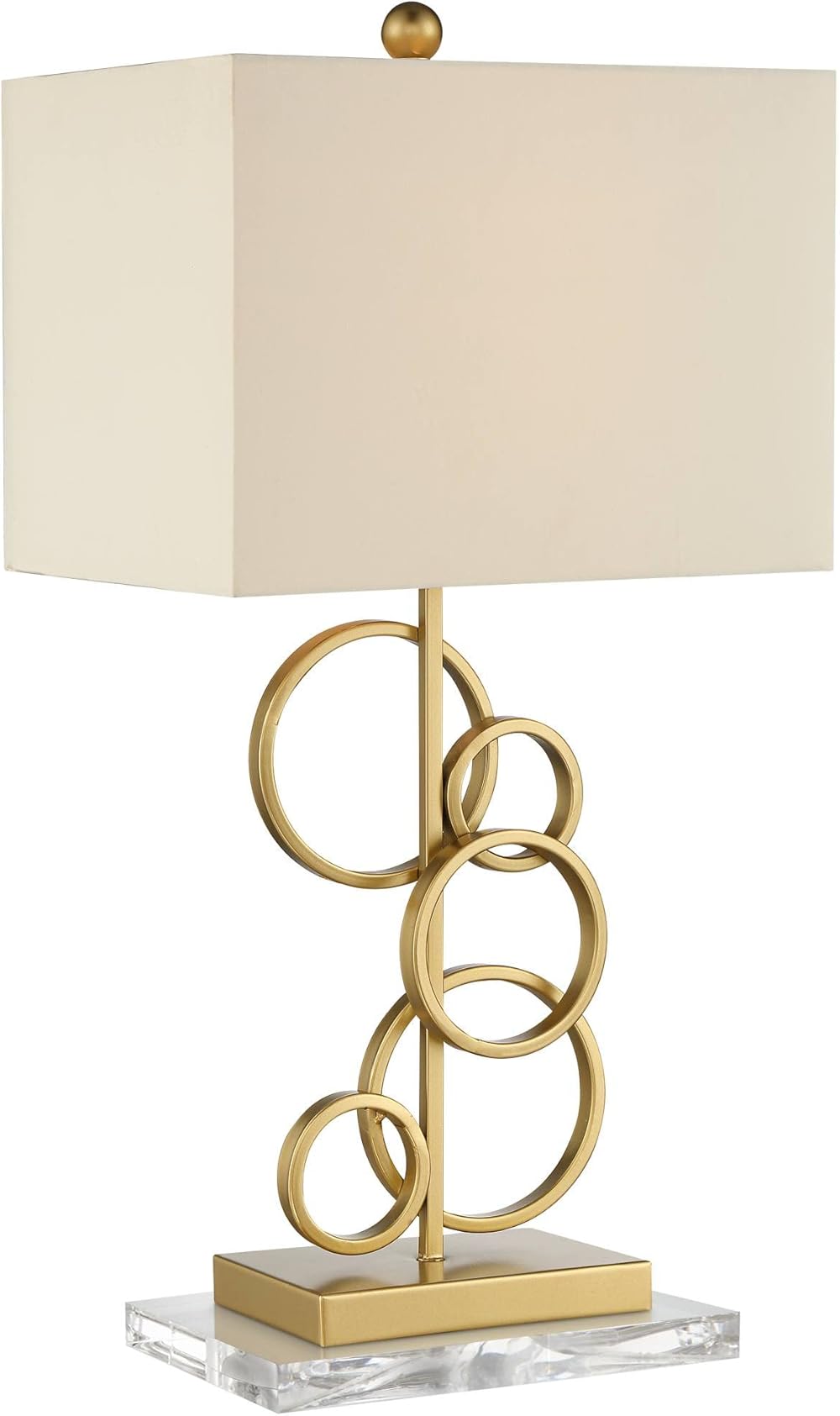 360 Lighting Saul Modern Table Lamp with Acrylic Riser 26