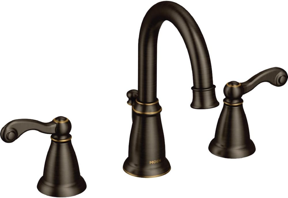 Moen Faucet WS84004BRB Traditional 2H WS BRB, Mediterranean Bronze
