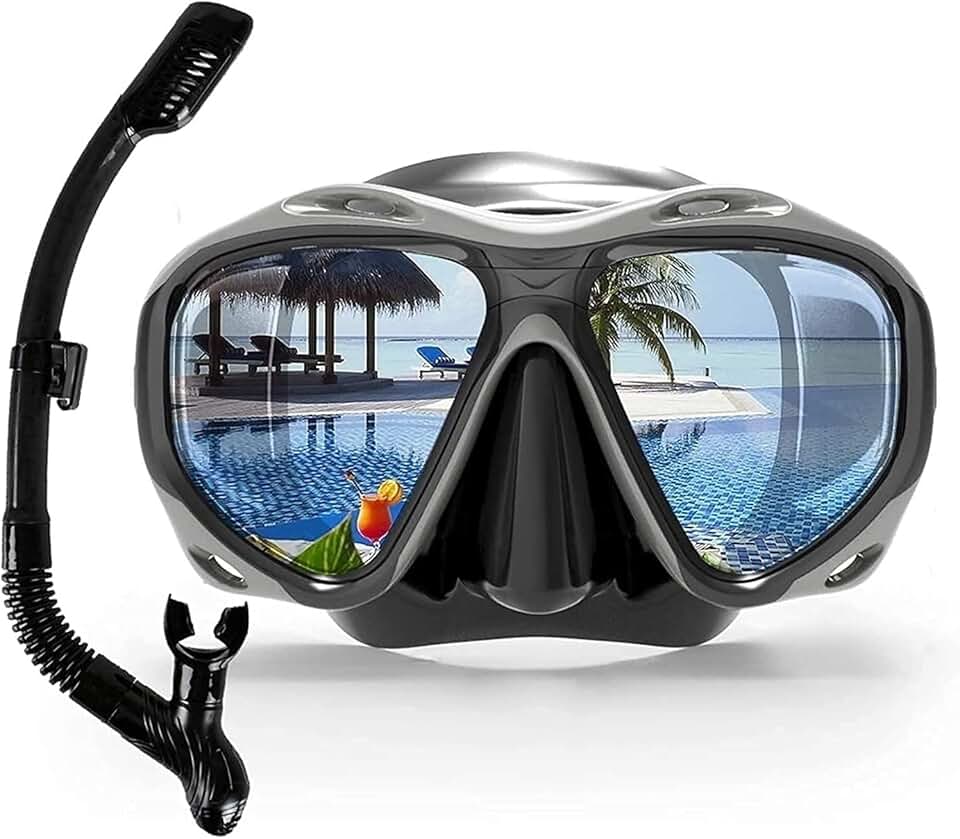 Diving Masks Professional Scuba Snorkels Mask Equipment Glasses Diving Swimming Easy Breath Tube Set for Adult Masks