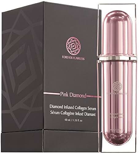 Forever Flawless Diamond Infused Collagen Serum with 100% Natural Pink Diamond Infused Powder & Soothing Botanicals, Designed for Anti Wrinkle & Anti Aging FF31 (1.35 oz)