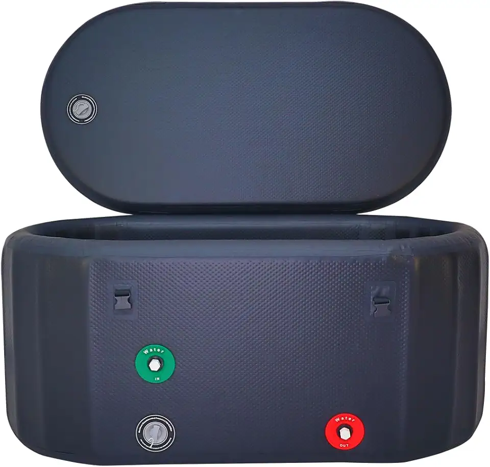 Inflatable Insulated Cold Plunge Tub For Athletes - Ice Bath Tub for Recovery and Cold Water Therapy, Ice Tubs for Cold Plunge, Water Chiller Compatible Ice Baths 52