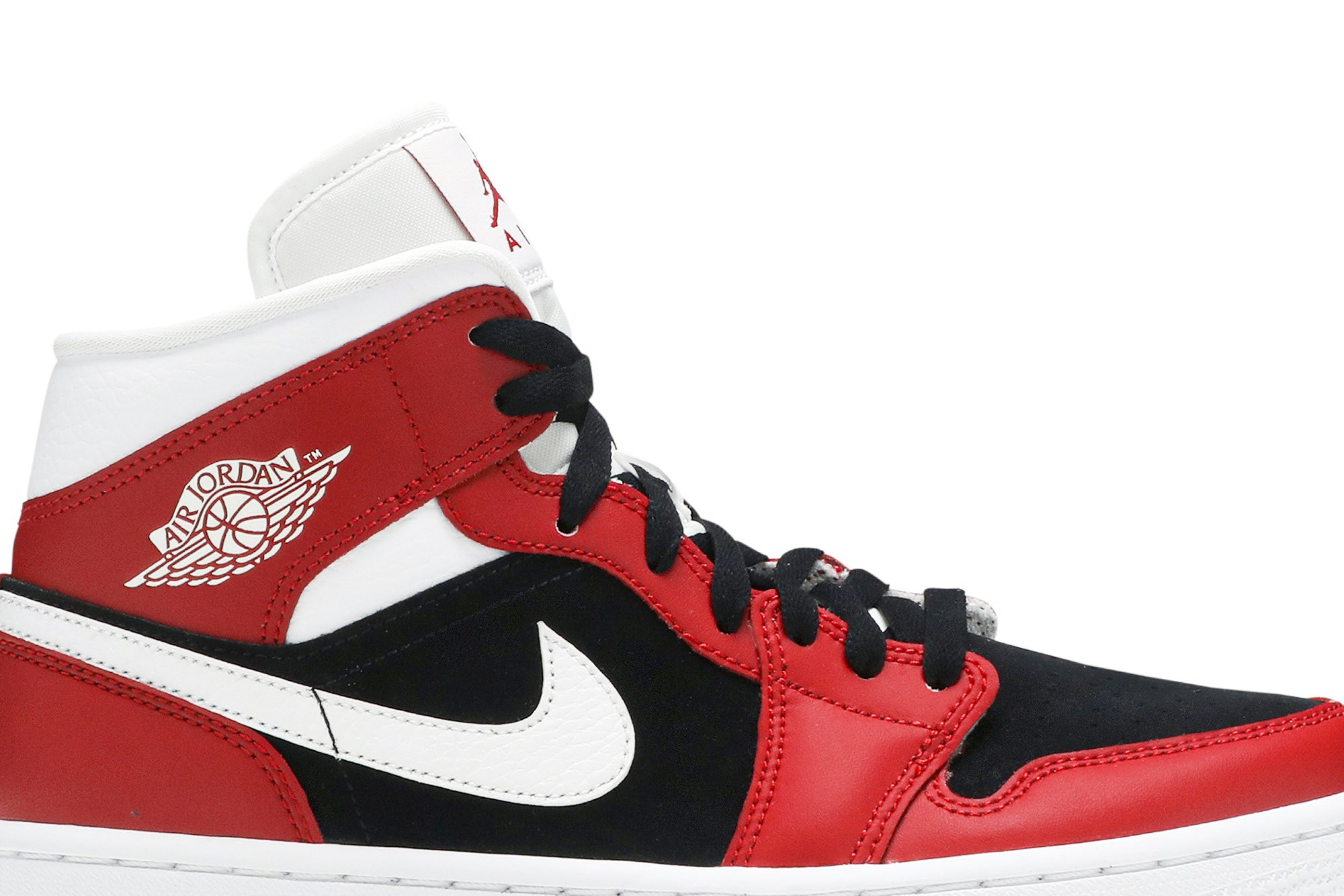 Wmns Air Jordan 1 Mid 'Gym Red Black' BQ6472-601