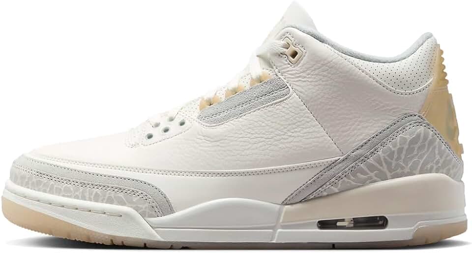 Air Jordan 3 Retro Craft Ivory Men's Shoes (FJ9479-100, Ivory/Cream/Grey Mist)