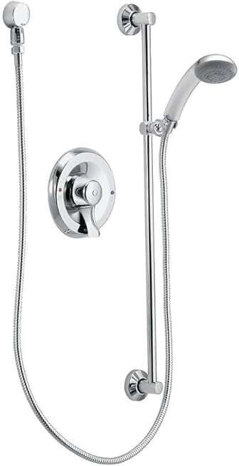 Moen 8346 Commercial Posi-Temp Pressure Balancing 4 Port Cycling Valve Hand Shower System 2.5 gpm, Chrome