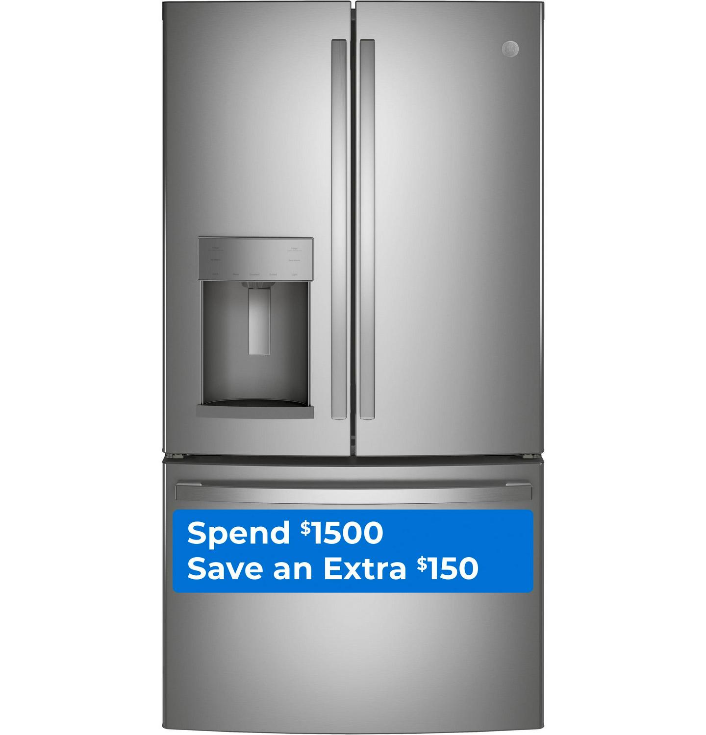 GE 27.7-cu ft French Door Refrigerator with Ice Maker (Fingerprint-resistant Stainless Steel) ENERGY STAR