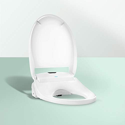 SL Advanced Bidet Toilet Seat Ergonomic Soft-close Heated Seat with Aerated Warm Water, Customizable Wash Settings, Self Cleaning, and Wireless Remote… (Round)