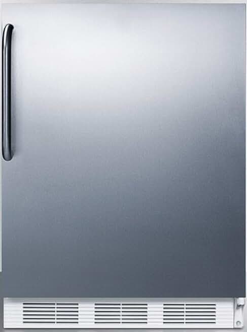 Summit Appliance CT661WCSS Built-in Undercounter Refrigerator-Freezer for Residential Use, Cycle Defrost with Deluxe Interior, Stainless Steel Exterior, and Professional Towel Bar Handle