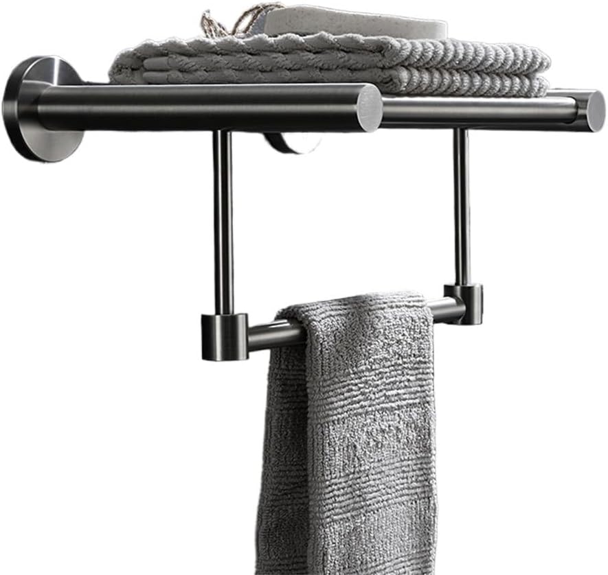 Towel Rack Small Size No-Punch Small Bathroom Stainless Steel Bathroom Towel Racks