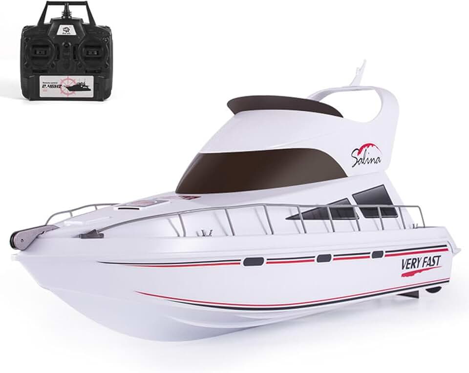 Toucan RC Hobby Heng Long 2.4G Remote Control High-Speed Yacht 20Km/H Ship Rc Racing Boat Model