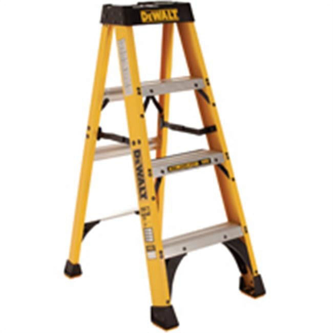 Dewalt 4-foot Fiberglass Step Ladder, Type Ia, 300-pound Load Capacity, Dxl3010-04