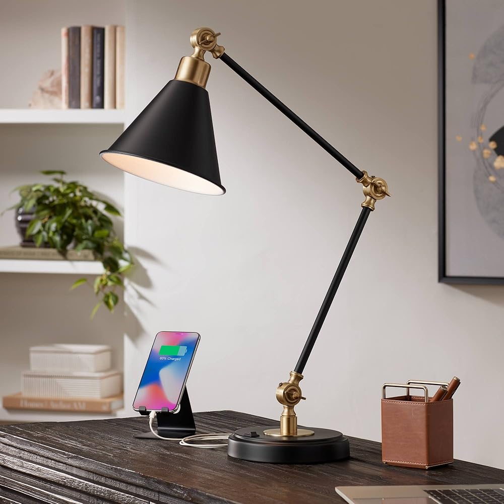 360 Lighting Wray Modern Adjustable Desk Lamp 26 3/4