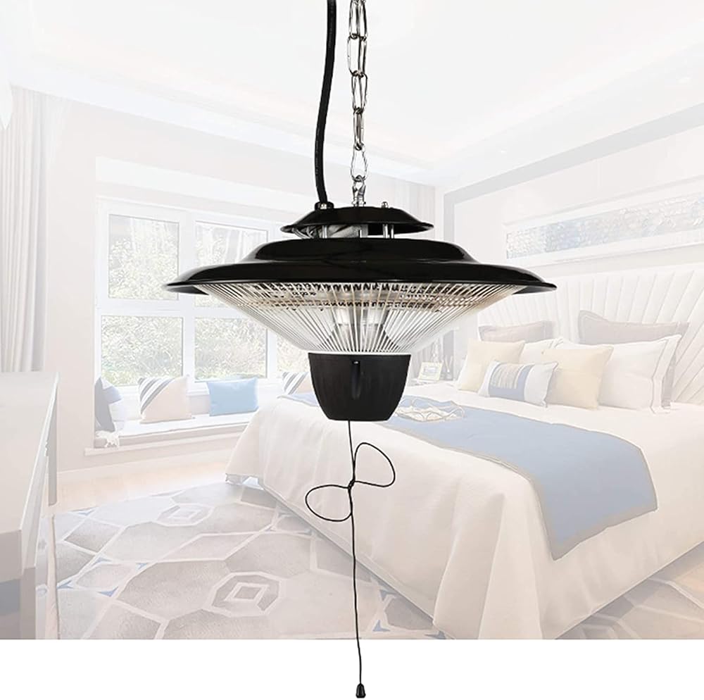 Hanging Portable Halogen Heater, Electric Patio Heater, Ceiling Mounted Space Heater, for Pavilion Garden Courtyard Balcony