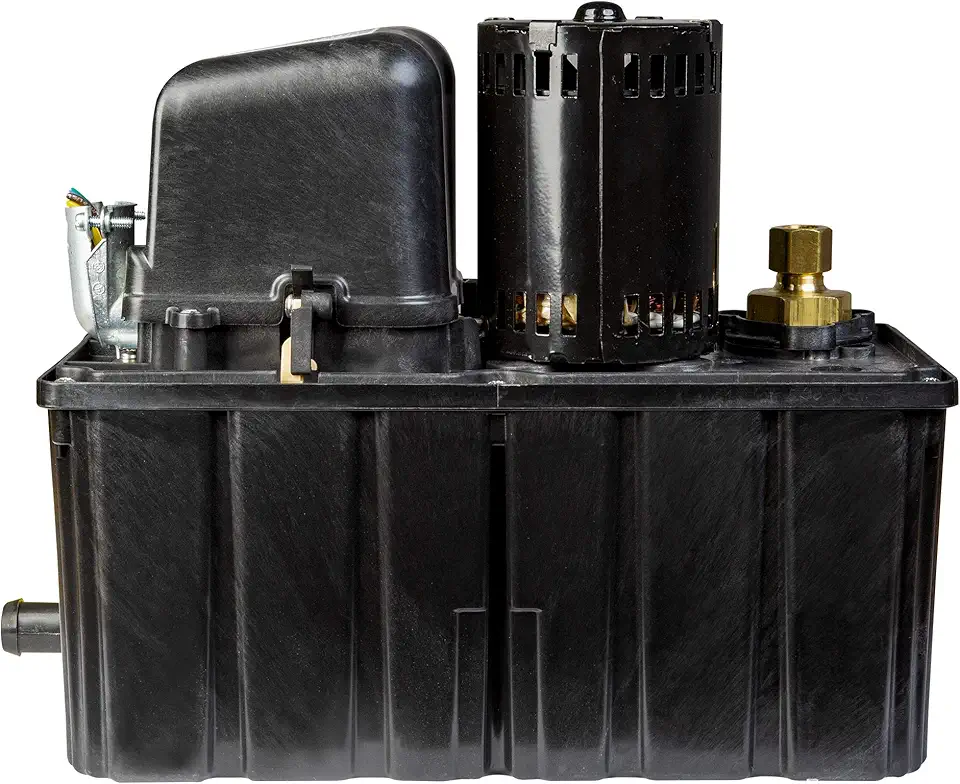 Little Giant HT-VCL-30-P 1/8 HP, 115 Volt, 32-Ft. Shutoff, High Temperature Plenum Condensate Pump, Black, 553130101