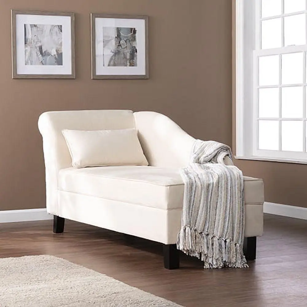 Longino Chaise Lounge w/ Storage, Khaki