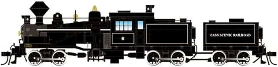 Heisler Steam Locomotive Cass Scenic Railroad #6 3-Truck Model HO Scale w/DCC Sound Decoder Model Train HR2949S
