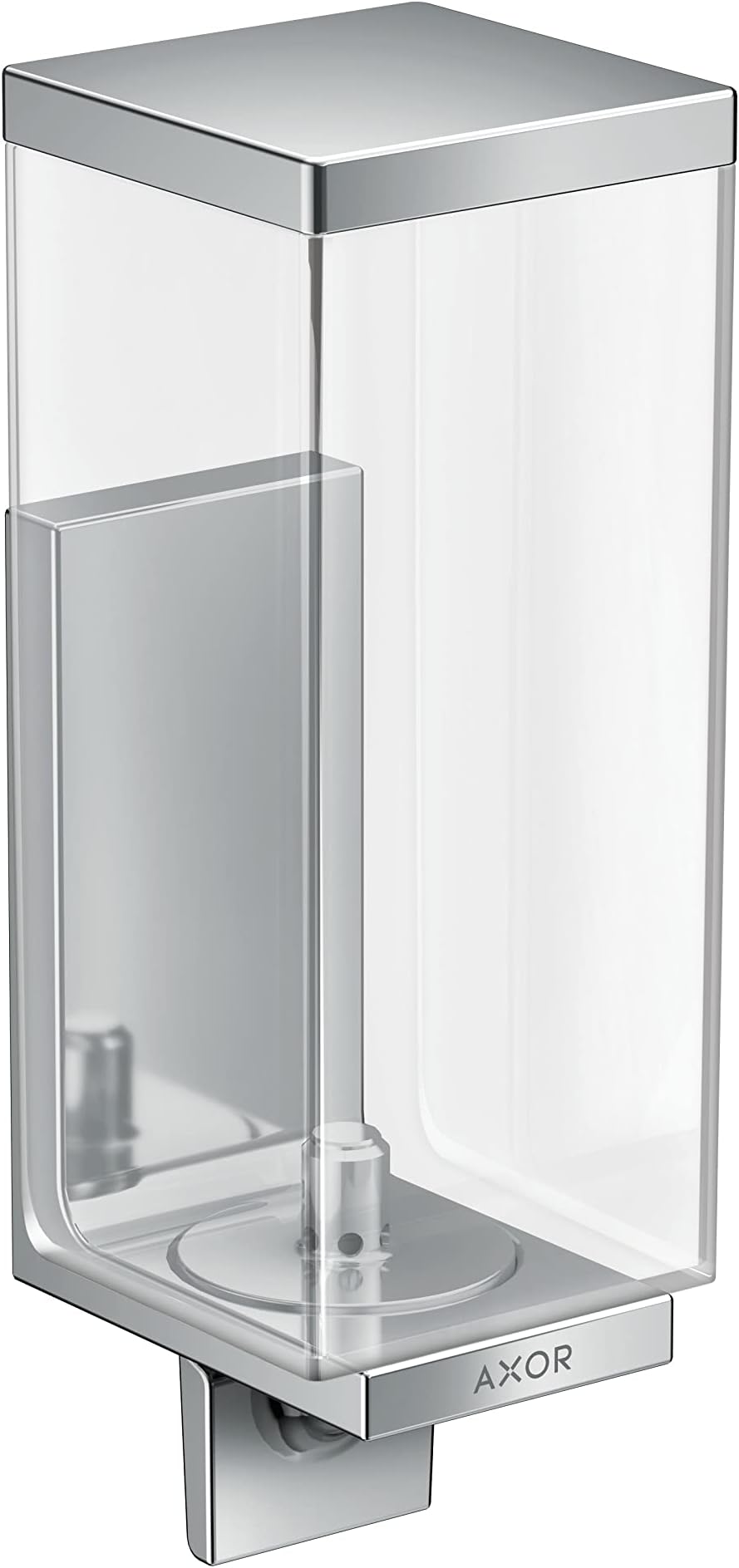 AXOR Universal Rectangular Bath and Kitchen Sink Soap Dispenser in Chrome, 42610000