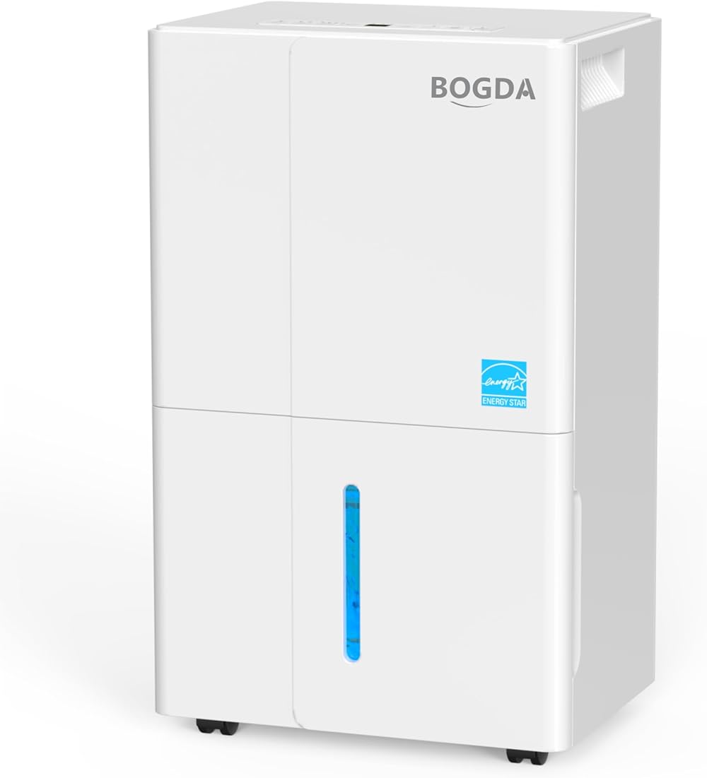 4500 Sq.Ft Energy Star Dehumidifier for Home Basement, 1.7 Gal Water Tank Dehumidifiers With 24H Timer, Washable Filter Efficient Moisture Removal with Adjustable Humidity Control, 50 Pint (White)