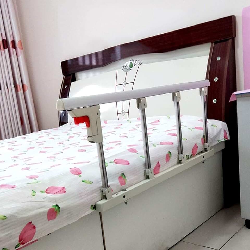 Bed Rail for Elderly,Side Guard for Elderly Multifunction Anti-Fall Vertical Lift Disabled Bed Rail Guard Folding Assist Handle Handicap Bed Railing Hospital Metal Grip Bumper Bar