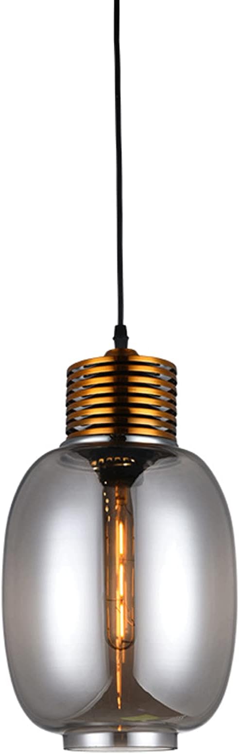 Glass Pendant Lighting for Kitchen Island, Ceiling Chandeliers Fitting Brushed Copper, Glass Pendant Lights Wine Glass Shape,Island Lights for Kitchen Farmhouse Brown, Cafe Over Sink Entryway