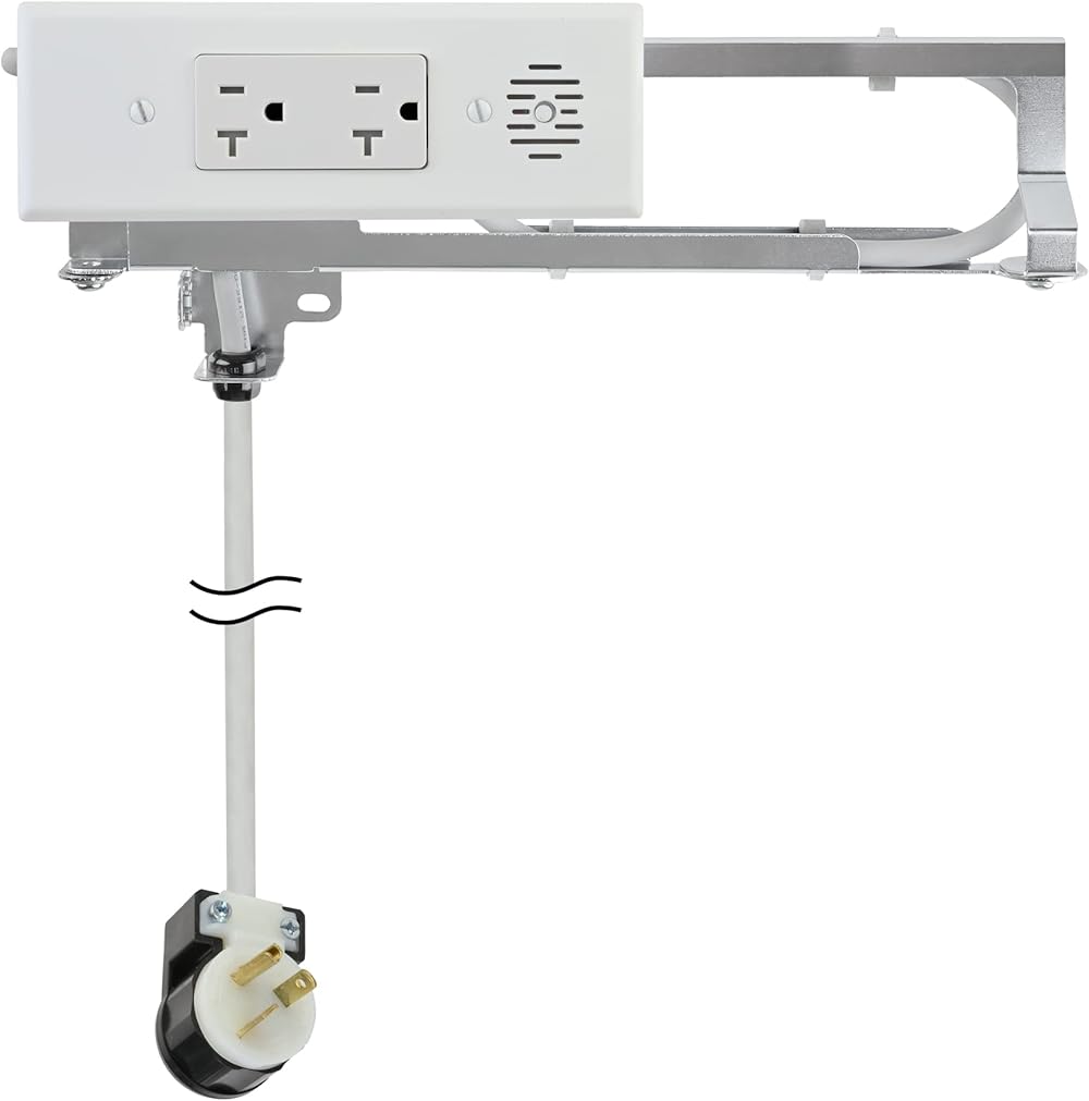 Docking Drawer Blade in-Drawer Outlet. (2) 20 amp AC outlets.