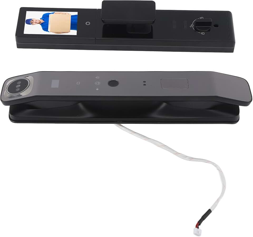 Digital Smart Entry Lock, Smart Fingerprint Door Entry Lock HD 1080P Security Camera Passcode Code Keypad Entry Door Safety Lock, Deadbolts