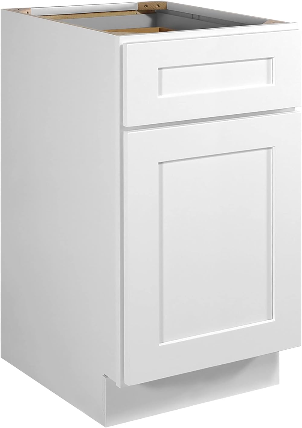 Design House Brookings Unassembled Shaker Base Kitchen Cabinet 18x34.5x24, White, 18