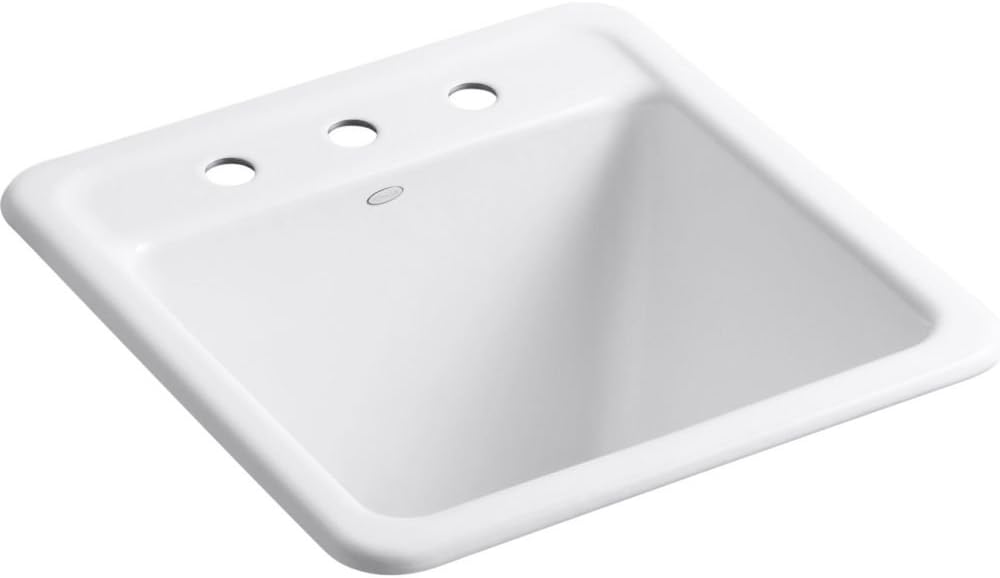 KOHLER K-19022-3-0 PARK FALLS 21X22 DUAL SINK 3H, L 21