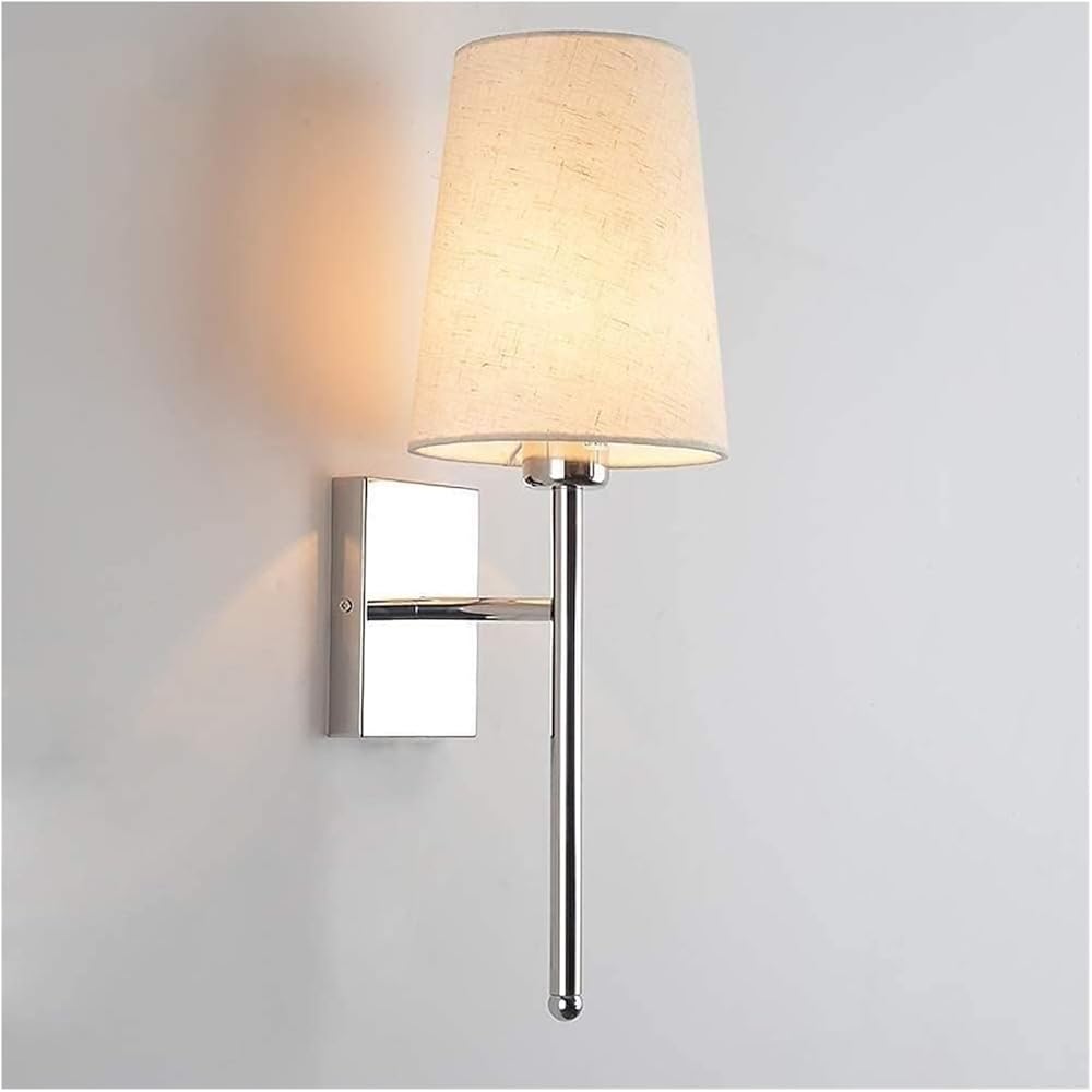 ,Wall Lamps Wall Lamp Wall Light Linen Fabric Lampshade Simple Indoor Wall Sconce E27 Lighting Fixture rome Metal Base Kiten E27,Wall Lamps